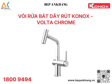  Vòi rửa bát dây rút Konox - Volta Chrome